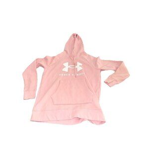 Women’s Under Armour Pink Hoodie Medium Loose Heatgear